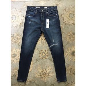 AG Farrah High Rise Skinny Jean 12-Yr Rip sz 32